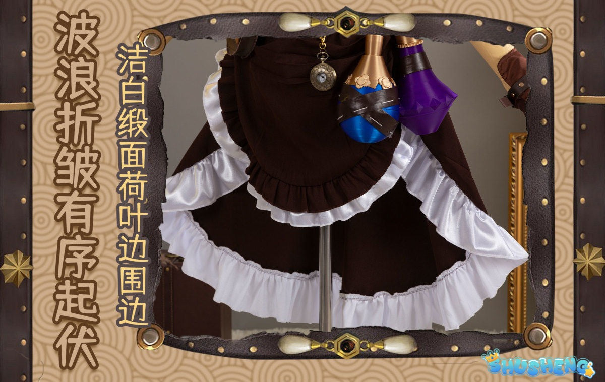Perfumer Refiner Vera Nair Cosplay Costume Game Identity V Anime Roleplay Suit Halloween Carnival Party Uniform