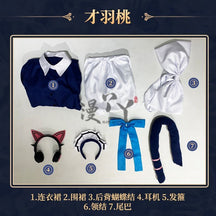 Anime Game Blue Archive Cosplay Saiba Midori Saiba Momoi Costume Maid Uniform Lolita Cat Ears Tail For Halloween Customized