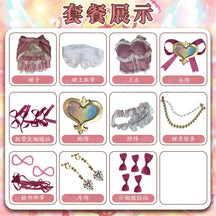 Hoshimiya Ichigo Cosplay Anime Aikatsu!Costume Sweet Lolita with Wings for Hallowmas Christmas Role Play Women