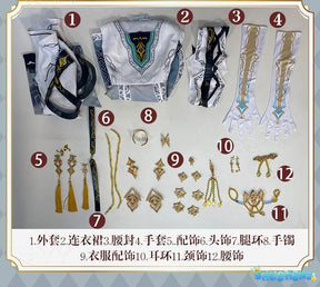 Love And Deep Space Protagonist Xia Cosplay Costume Halloween Carnival Custom Made