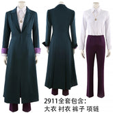 Agatha Harkness Cosplay Prof. Emeritus Harkness Costume Movie coat shirt pants necklace carnival party men women suit uniform