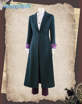 Agatha Harkness Cosplay Prof. Emeritus Harkness Costume Movie coat shirt pants necklace carnival party men women suit uniform