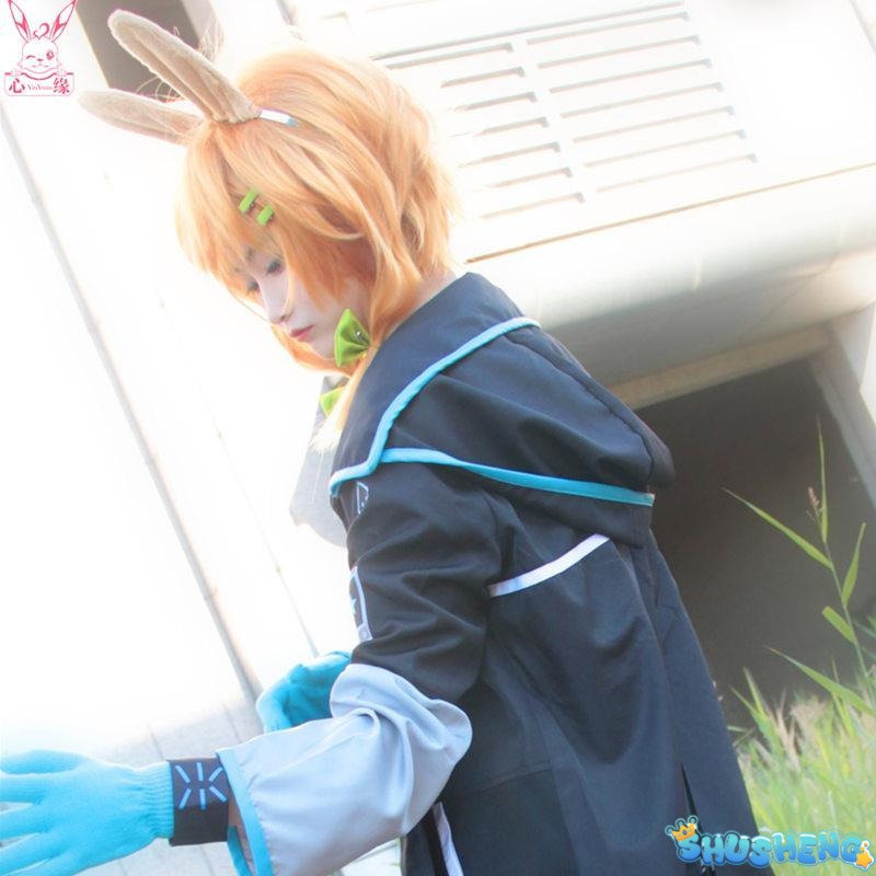 Arknights Kroos Cosplay Game Anime Halloween Clothing Wig Bag Ears