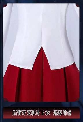 Game Identity Ⅴ linkage IB Cosplay Reporter Alice Delos ivu Costume Shirt skirt tie socks Halloween party sweet JK uniform set