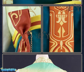 Identity Ⅴ Cosplay Grace Naiad Yao Cai Costume Halloween Carnival Chinese Style Gorgeous Hanfu Dress Props and Accessories Set