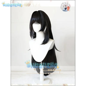 Wuthering Waves Yangyang Cosplay Wig Black White Long Hair Midnight Rangers Outrider Natural Resonator Halloween for Women Props