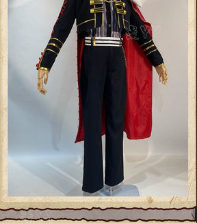 VTuber NIJISANJI Virtual YouTuber Kuzuha Cosplay Costume Black Evening Dress Cloak Wig Man Woman Carnival Masked Ball Suit