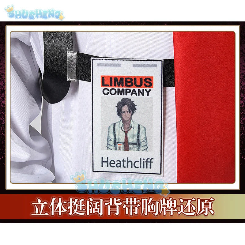 Game Limbus Company REVENGE Cosplay Costume Heathcliff Uniforms Black Outfits Halloween Carnival Party Suit Unisex Anime Cosplay