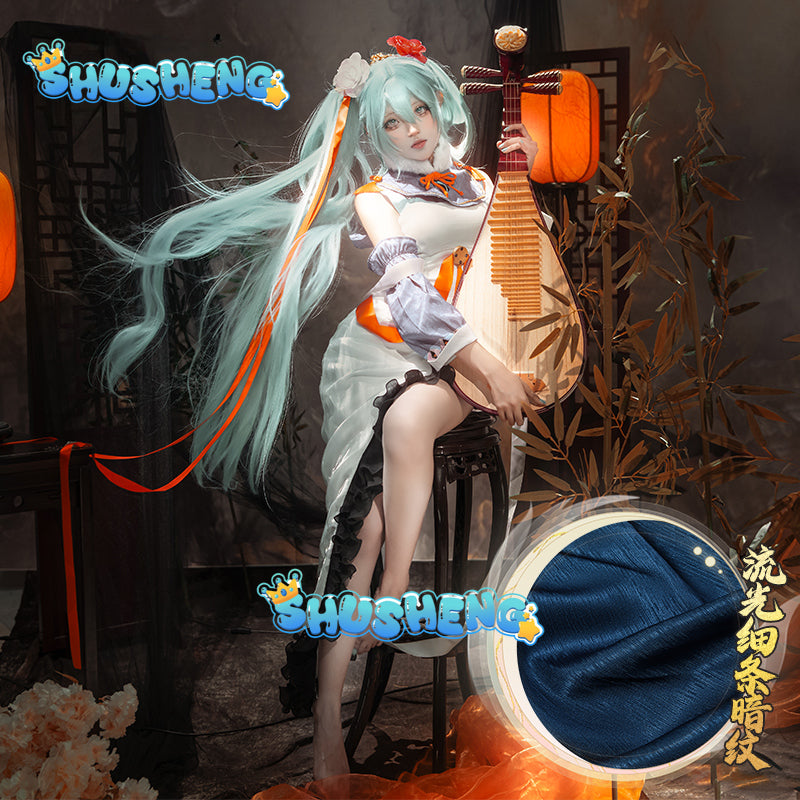 Miku Cosplay Costume Anime COS Outfits Women Music Girls Dress Female Virtual Singer Kawaii Carnival Party Wig Full Set