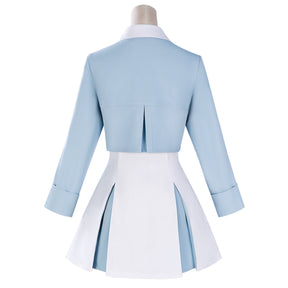 KINOMOTO SAKURA Blue White Dating Dress Variety Sakura Anime Clothing Two-Dimensional game Halloween Uniform