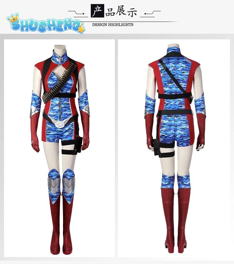 Carnival Halloween The Boys Season 4 Firecracker Cosplay Costume New Heroine Bullets Outfit Battle Jumpsuit With Props