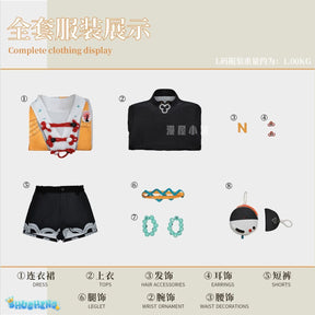 Zenless Zone Zero Belle Cosplay Costume Wig Uniform Outfit For Women Girls Vest Shorts Socks Full Set Delicate Sunlight Carnival