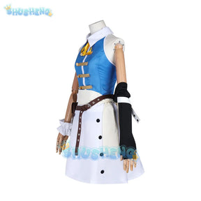 Anime Fairy Tail 100 Years Quest Lucy Heartfilia Cosplay Costume Wig Skirt Uniform Stickers Hairpin Halloween Party for Women