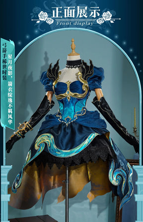 Identity V Brynhildr Vilulf Archer‌Untimely Velver.‌ Cosplay Costume Uniform Halloween Carnival Party Christmas Play Role