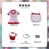 Anime My Dress-Up Darling Marin Kitagawa Cosplay Costume  Pink Waitress Sweet Maid Dress Anime Halloween Party for Women