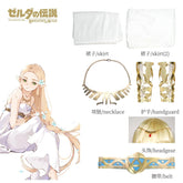 Game Zelda Princess Dress Cosplay Elegant Sexy Fairy Clothing Uniform Headdress Accessories Set Halloween Woman Costume Outfit