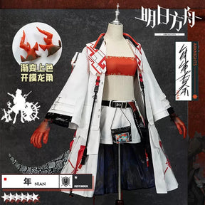 Arknights Nian Heavy Operator Cosplay Costume Cos Game Anime Party Uniform Hallowen Play Role Clothes Clothing