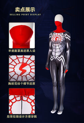 Cindy Moon Cosplay Silk Spiderman Costumes Jumpsuit Superhero Silk Zentai Suit Spider Man Bodysuit Halloween Costumes for Women