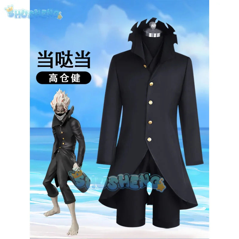 Shusheng Anime Dandadan Ken Takakura Okarun Cosplay Costume Mask Uniform Glasses Momo Ayase Halloween Party for Women Men Prop