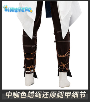 New Mirage Basim Ibn Ishaq Cosplay Costume Hat Coat Pants Belt Bracelet For Game Party Halloween Custom Made