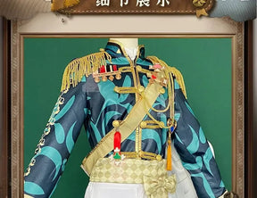 Shusheng-N Game Identity Ⅴ Naib Subedar Mercenary Cosplay Costume Halloween New Fashion Coat Pants Props Wig Men Women Uniform Set S-XXL