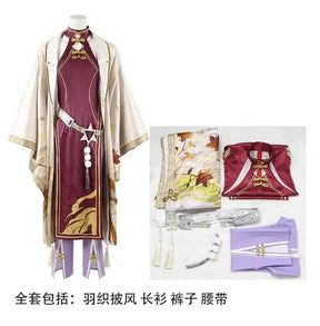 Shusheng Anime Nu: Carnival Kuya YaoHua Banquet Game Suit Handsome Uniform Cosplay Costume Halloween Party Role Play Outfit