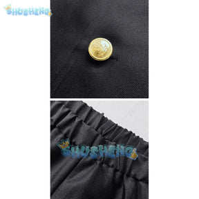 Shusheng Anime Dandadan Ken Takakura Okarun Cosplay Costume Mask Uniform Glasses Momo Ayase Halloween Party for Women Men Prop