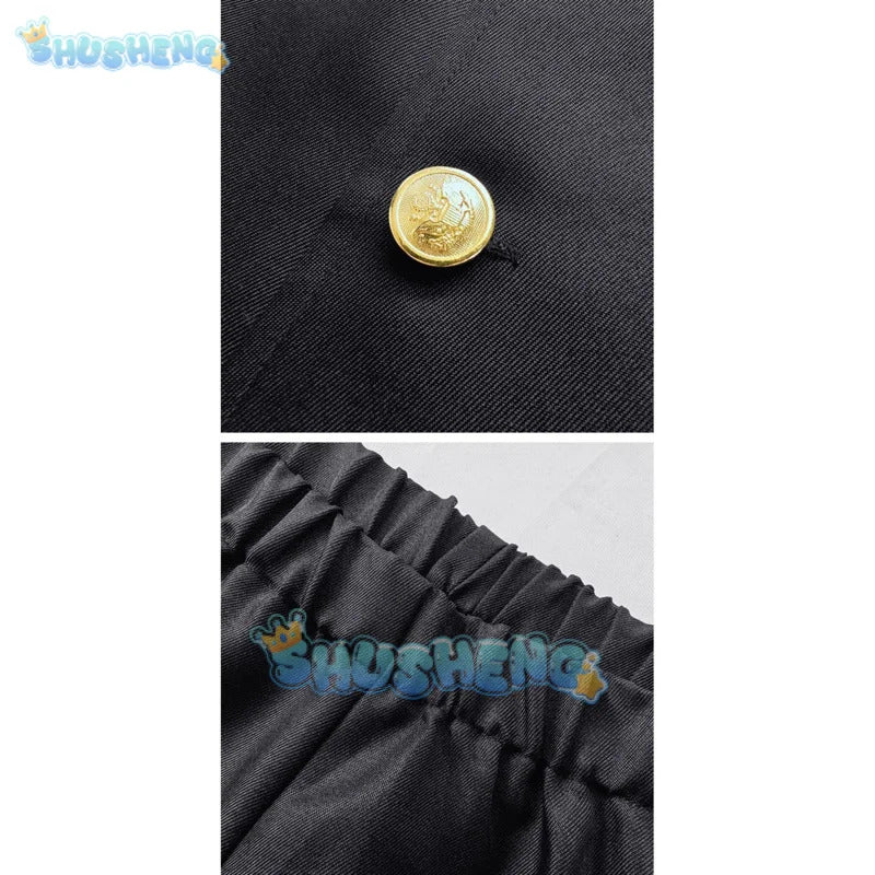 Shusheng Anime Dandadan Ken Takakura Okarun Cosplay Costume Mask Uniform Glasses Momo Ayase Halloween Party for Women Men Prop