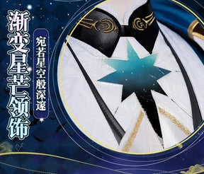 Honkai Star Rail Anaxa Cosplay Costume Uniform Earrings Anaxagoras Grove of Epiphany Amphoreus Halloween Party for Women Men