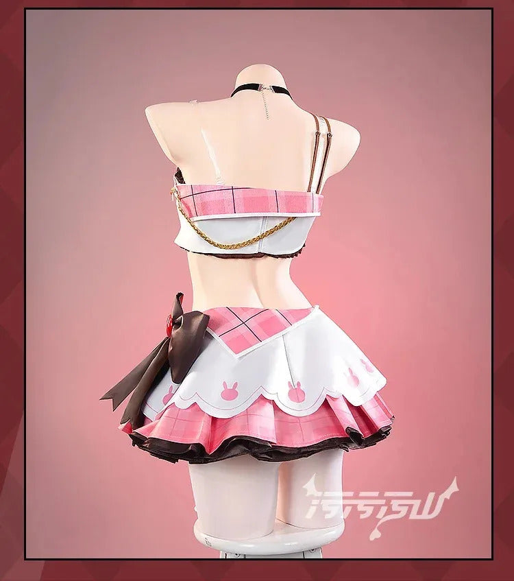Game Azur Lane USS Laffey Cosplay Costume Halloween Carnival New Pink Song Dress Accessories Props Wig Uniform Women's Sweet Set