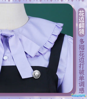 Rikka Takanashi Cosplay Costume Summer Gothic Dress Wig Halloween sweet girl New uniform Hero Cos