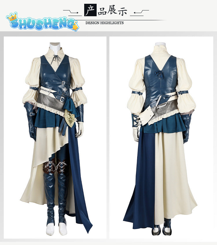 Final Fantasy XVI Jill Warrick Cosplay Costume FF16 Jill Outfit Full Set Women Halloween Carnival Party Clothes Custom Made