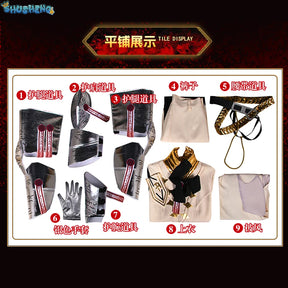 Kromer cosplay men costume game limbus company wherein Fantasia outfits man Halloween Carnival party clothes for male disguise