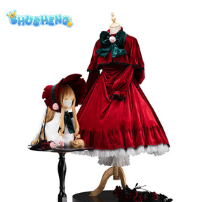 Game Cosplay Series: Rozen Maiden Shinku Lolita Cosplay High quality Costume full set S-XL Shusheng