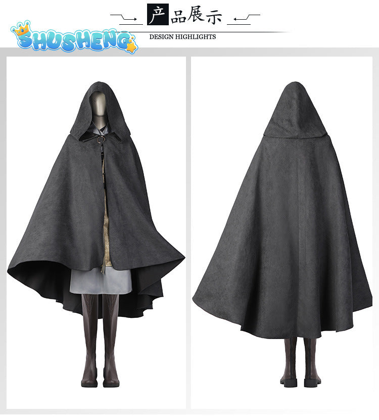 Anime Melina Elden Cosplay Game Fantasy Costume Adult Women Witch Disguise Dress Cloak Outfits Hot Toys Carnival Party Suit