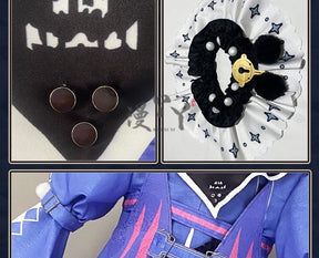 Game Wuthering Waves ROCCIA Cosplay Costume ROCCIA Two Tail Women Girl Halloween Performance Stage Roleplay Uniform