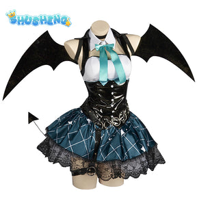 Hatsune Miku Little Devil Cosplay Dresses Miku Little Demon Raccoon Cosplay Costume Halloween Rascal Miku Cosplay Dresss