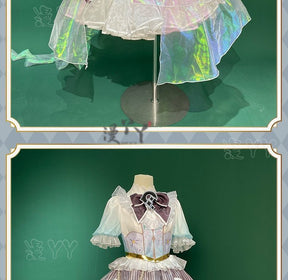 Dolia Cosplay Costume Game Honor of Kings Doria Costume Uniform Dress Headgear Set Duo Liya Role Play Clothing Women Dress