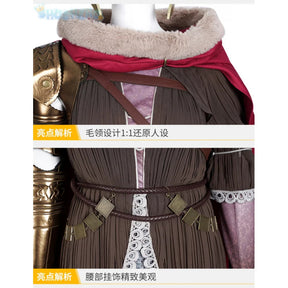 Game Elden Malenia Cosplay Suit Old Man Ring Valkyrie Same Women Malenia Dress Role Play Outfit Accessories Halloween Costumes