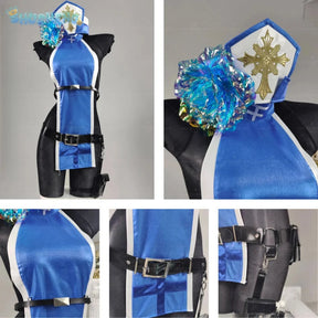 Game GODDESS OF VICTORY: NIKKE Cosplay Nlkke Meideng Ice Rose Costume Halloween party sexy dress uniform props accessories set