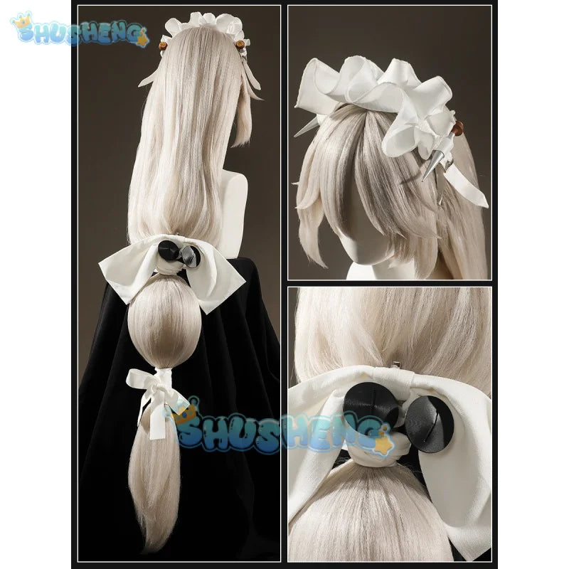 Zenless Zone Zero Alexandrina Sebastiane Rina Cosplay Costume Wig Maid Dress Uniform Victoria Housekeeping Halloween Party Women