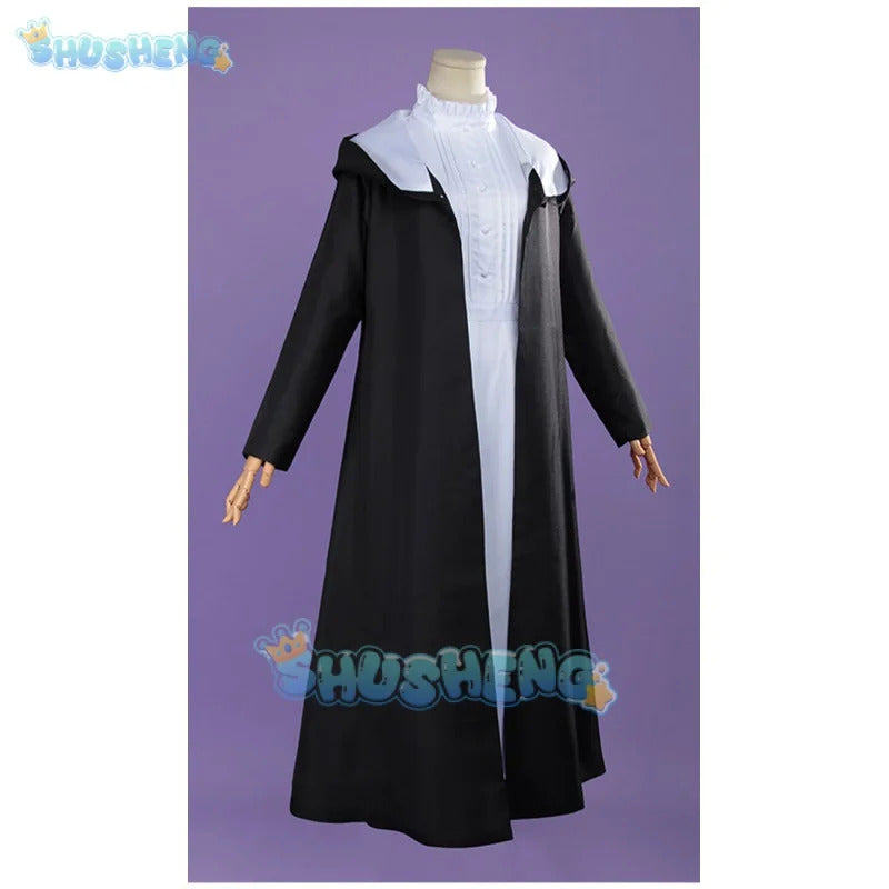 Fern Cosplay Costume include Cloak Coat Dress Headwear For Halloween Comic Con Fern Outfits