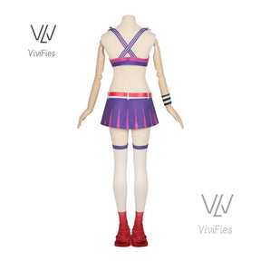 Game Lollipop Chainsaw Juliet Starling Cosplay Costume Women Tops Skirt Accessories Full Set Female Role Play Uniform Halloween