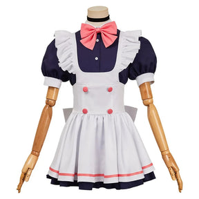 Anime DAN DA DAN Ayase Momo cosplay costume Halloween party sweet woman Lolita dress wig props maid uniform set