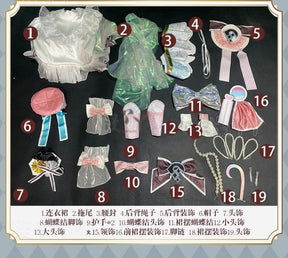 Dolia Cosplay Costume Game Honor of Kings Doria Costume Uniform Dress Headgear Set Duo Liya Role Play Clothing Women Dress