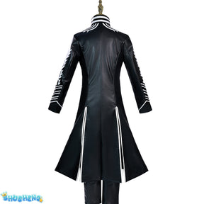 Hot Game DMC5 Cosplay Vergil Costume Nelo Complete Outfit Halloween Carnival Men Suit Jacket Vest Costume