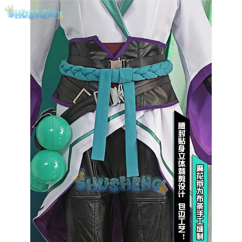 Game Valorant Sage Cosplay costume Halloween Carnival Outfit Adult Women Fancy Party Suit Battle Cloths