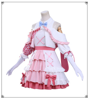 Anime Girls Band Cry Hina Tomo 486 Cosplay Costume JK Dress Skirt Headwear Woman Sexy Carnival Halloween Suit