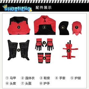 New Daredeviling Cosplay Born Again Cosplay Costume Jumpsuit Helmet Gloves Leggings For Game Party Custom Made