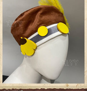 Andrew Kreiss  Grave Keeper Cosplay Costume Game Identity V Uniform With Cloak Beret Halloween Party Role Play Outfit